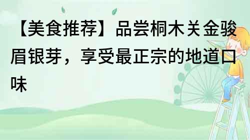 【美食推荐】品尝桐木关金骏眉银芽，享受最正宗的地道口味