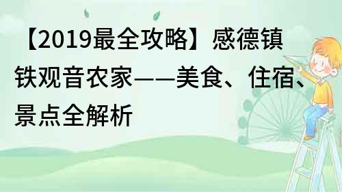 【2019最全攻略】感德镇铁观音农家——美食、住宿、景点全解析