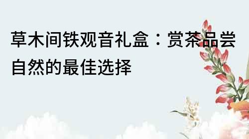 草木间铁观音礼盒：赏茶品尝自然的最佳选择