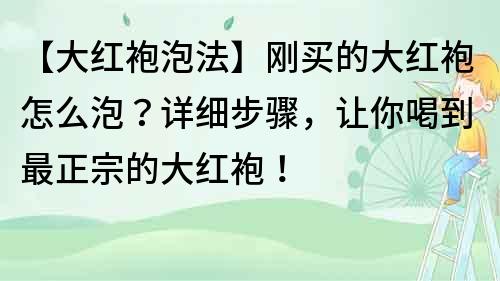 【大红袍泡法】刚买的大红袍怎么泡？详细步骤，让你喝到最正宗的大红袍！