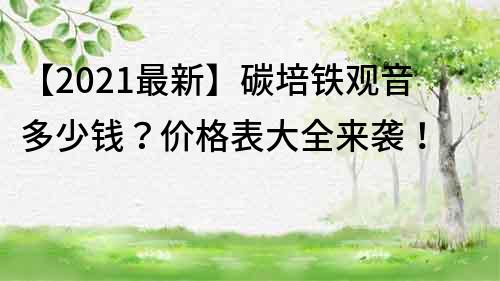 【2023最新】碳培铁观音多少钱？价格表大全来袭！