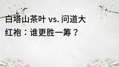 白塔山茶叶 vs. 问道大红袍：谁更胜一筹？