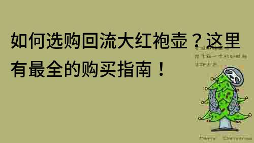 如何选购回流大红袍壶？这里有最全的购买指南！