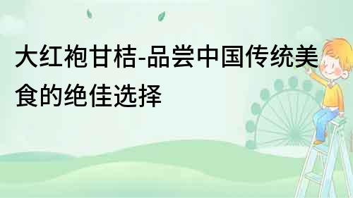 大红袍甘桔-品尝中国传统美食的绝佳选择