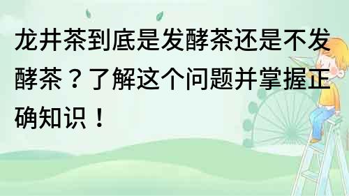 龙井茶到底是发酵茶还是不发酵茶？了解这个问题并掌握正确知识！